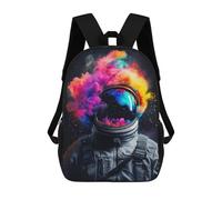 sinyumoney Sac À Dos Imprimé En 3D Cosmic Astronaut Helmet-2 Sacs D'école Pour Enfants, Sacs À Livres, Sac À Dos De Voyage Léger, Sac D'école Pour Garçons Et Filles, Élèves Du Collège 17inch