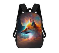 sinyumoney Sac À Dos Imprimé En 3D Cosmic Fox in Nebula Sacs D'école Pour Enfants, Sacs À Livres, Sac À Dos De Voyage Léger, Sac D'école Pour Garçons Et Filles, Élèves Du Collège 17inch