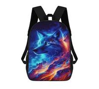 sinyumoney Sac À Dos Imprimé En 3D Cosmic Wolf Art Print-1 Sacs D'école Pour Enfants, Sacs À Dos Grande Capacité Pour Les Voyages, Sacs À Livres Tendance, Sac À Dos Garçon Fille 17inch