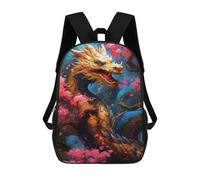 sinyumoney Sac À Dos Imprimé En 3D Crescendo Dragon Sacs D'école Pour Enfants, Sacs À Livres, Sac À Dos De Voyage Léger, Sac D'école Pour Garçons Et Filles, Élèves Du Collège 17inch
