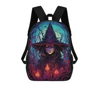 sinyumoney Sac À Dos Imprimé En 3D Dark Witch's Enigma Sacs D'école Pour Enfants, Sacs À Dos Grande Capacité Pour Les Voyages, Sacs À Livres Tendance, Sac À Dos Garçon Fille 17inch