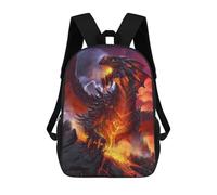 sinyumoney Sac À Dos Imprimé En 3D Dragon Fire Fantasy Artwork Sacs D'école Pour Enfants, Sacs À Dos Grande Capacité Pour Les Voyages, Sacs À Livres Tendance, Sac À Dos Garçon Fille 17inch