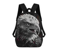 sinyumoney Sac À Dos Imprimé En 3D Eagle Portrait in Black And White Sacs D'école Pour Enfants, Sacs À Livres, Sac À Dos De Voyage Léger, Sac D'école Pour Garçons Et Filles, Élèves Du Collège 17inch
