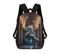 sinyumoney Sac À Dos Imprimé En 3D Electric Dragon in Cathedral Sacs D'école Pour Enfants, Sacs À Dos Grande Capacité Pour Les Voyages, Sacs À Livres Tendance, Sac À Dos Garçon Fille 17inch