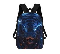 sinyumoney Sac À Dos Imprimé En 3D Electric Tiger Portrait -5 Sacs D'école Pour Enfants, Sacs À Dos Grande Capacité Pour Les Voyages, Sacs À Livres Tendance, Sac À Dos Garçon Fille 17inch
