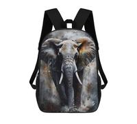 sinyumoney Sac À Dos Imprimé En 3D Elephant Majesty Painting Sacs D'école Pour Enfants, Sacs À Livres, Sac À Dos De Voyage Léger, Sac D'école Pour Garçons Et Filles, Élèves Du Collège 17inch
