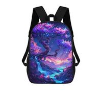 sinyumoney Sac À Dos Imprimé En 3D Enchanted Forest Waterfall Sacs D'école Pour Enfants, Sacs À Dos Grande Capacité Pour Les Voyages, Sacs À Livres Tendance, Sac À Dos Garçon Fille 17inch
