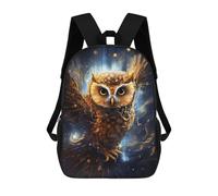 sinyumoney Sac À Dos Imprimé En 3D Enchanted Night Owl Flight Sacs D'école Pour Enfants, Sacs À Livres, Sac À Dos De Voyage Léger, Sac D'école Pour Garçons Et Filles, Élèves Du Collège 17inch