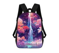 sinyumoney Sac À Dos Imprimé En 3D Enchanted Waterfall Dreamscape Sacs D'école Pour Enfants, Sacs À Dos Grande Capacité Pour Les Voyages, Sacs À Livres Tendance, Sac À Dos Garçon Fille 17inch