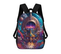 sinyumoney Sac À Dos Imprimé En 3D Fantasy Cosmic Portrait -2 Sacs D'école Pour Enfants, Sacs À Dos Grande Capacité Pour Les Voyages, Sacs À Livres Tendance, Sac À Dos Garçon Fille 17inch