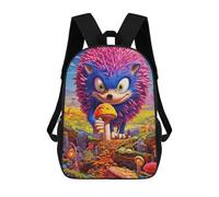 sinyumoney Sac À Dos Imprimé En 3D Fantasy Hedgehog in Mushroom Land Sacs D'école Pour Enfants, Sacs À Livres, Sac À Dos De Voyage Léger, Sac D'école Pour Garçons Et Filles, Élèves Du Collège 17inch