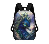 sinyumoney Sac À Dos Imprimé En 3D Fantasy Peacock Eagle Portrait -1 Sacs D'école Pour Enfants, Sacs À Dos Grande Capacité Pour Les Voyages, Sacs À Livres Tendance, Sac À Dos Garçon Fille 17inch