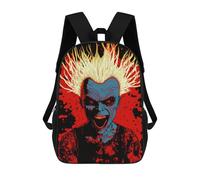 sinyumoney Sac À Dos Imprimé En 3D Fiery Blue Figure with Tattoos Sacs D'école Pour Enfants, Sacs À Dos Grande Capacité Pour Les Voyages, Sacs À Livres Tendance, Sac À Dos Garçon Fille 17inch