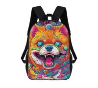 sinyumoney Sac À Dos Imprimé En 3D Fox Portrait Sacs D'école Pour Enfants, Sacs À Dos Grande Capacité Pour Les Voyages, Sacs À Livres Tendance, Sac À Dos Garçon Fille 17inch
