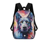 sinyumoney Sac À Dos Imprimé En 3D Galactic Canine Portrait -2 Sacs D'école Pour Enfants, Sacs À Dos Grande Capacité Pour Les Voyages, Sacs À Livres Tendance, Sac À Dos Garçon Fille 17inch