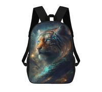 sinyumoney Sac À Dos Imprimé En 3D Galactic Tiger Majesty -5 Sacs D'école Pour Enfants, Sacs À Dos Grande Capacité Pour Les Voyages, Sacs À Livres Tendance, Sac À Dos Garçon Fille 17inch