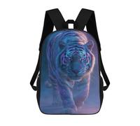 sinyumoney Sac À Dos Imprimé En 3D Glowing Tiger Art Print-2 Sacs D'école Pour Enfants, Sacs À Dos Grande Capacité Pour Les Voyages, Sacs À Livres Tendance, Sac À Dos Garçon Fille 17inch