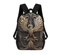sinyumoney Sac À Dos Imprimé En 3D Golden Phoenix Artwork-6 Sacs D'école Pour Enfants, Sacs À Livres, Sac À Dos De Voyage Léger, Sac D'école Pour Garçons Et Filles, Élèves Du Collège 17inch