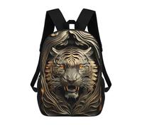sinyumoney Sac À Dos Imprimé En 3D Golden Tiger Portrait-4 Sacs D'école Pour Enfants, Sacs À Dos Grande Capacité Pour Les Voyages, Sacs À Livres Tendance, Sac À Dos Garçon Fille 17inch