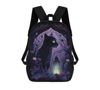 sinyumoney Sac À Dos Imprimé En 3D Halloween Black Cat Lantern Sacs D'école Pour Enfants, Sacs À Dos Grande Capacité Pour Les Voyages, Sacs À Livres Tendance, Sac À Dos Garçon Fille 17inch