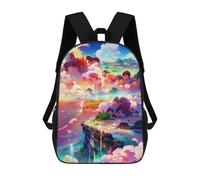 sinyumoney Sac À Dos Imprimé En 3D Island of Dreams -7 Sacs D'école Pour Enfants, Sacs À Dos Grande Capacité Pour Les Voyages, Sacs À Livres Tendance, Sac À Dos Garçon Fille 17inch