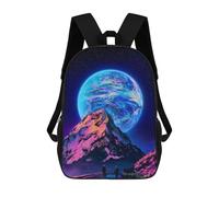 sinyumoney Sac À Dos Imprimé En 3D Journey to The Cosmic Peak Sacs D'école Pour Enfants, Sacs À Dos Grande Capacité Pour Les Voyages, Sacs À Livres Tendance, Sac À Dos Garçon Fille 17inch