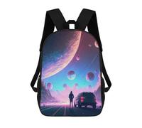 sinyumoney Sac À Dos Imprimé En 3D Journey to The Stars -2 Sacs D'école Pour Enfants, Sacs À Livres, Sac À Dos De Voyage Léger, Sac D'école Pour Garçons Et Filles, Élèves Du Collège 17inch