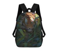 sinyumoney Sac À Dos Imprimé En 3D Jungle Tiger Portrait -2 Sacs D'école Pour Enfants, Sacs À Livres, Sac À Dos De Voyage Léger, Sac D'école Pour Garçons Et Filles, Élèves Du Collège 17inch