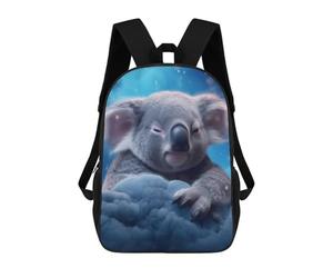 sinyumoney Sac À Dos Imprimé En 3D Koala in Clouds Sacs D'école Pour Enfants, Sacs À Dos Grande Capacité Pour Les Voyages, Sacs À Livres Tendance, Sac À Dos Garçon Fille 17inch