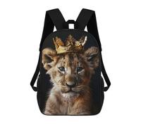 sinyumoney Sac À Dos Imprimé En 3D Little Lion Sacs D'école Pour Enfants, Sacs À Dos Grande Capacité Pour Les Voyages, Sacs À Livres Tendance, Sac À Dos Garçon Fille 17inch