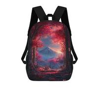 sinyumoney Sac À Dos Imprimé En 3D Magical Red Forest Pathway Sacs D'école Pour Enfants, Sacs À Dos Grande Capacité Pour Les Voyages, Sacs À Livres Tendance, Sac À Dos Garçon Fille 17inch