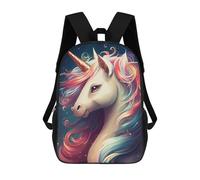 sinyumoney Sac À Dos Imprimé En 3D Magical Unicorn Portrait Sacs D'école Pour Enfants, Sacs À Dos Grande Capacité Pour Les Voyages, Sacs À Livres Tendance, Sac À Dos Garçon Fille 17inch