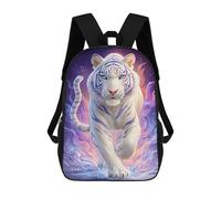 sinyumoney Sac À Dos Imprimé En 3D Magical White Tiger Art Print Sacs D'école Pour Enfants, Sacs À Dos Grande Capacité Pour Les Voyages, Sacs À Livres Tendance, Sac À Dos Garçon Fille 17inch