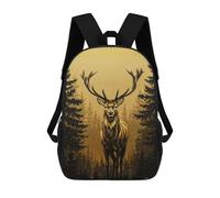 sinyumoney Sac À Dos Imprimé En 3D Majestic Deer in Forest Sacs D'école Pour Enfants, Sacs À Dos Grande Capacité Pour Les Voyages, Sacs À Livres Tendance, Sac À Dos Garçon Fille 17inch