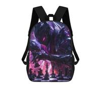 sinyumoney Sac À Dos Imprimé En 3D Master of Chess Sacs D'école Pour Enfants, Sacs À Livres, Sac À Dos De Voyage Léger, Sac D'école Pour Garçons Et Filles, Élèves Du Collège 17inch
