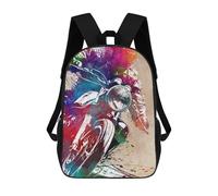 sinyumoney Sac À Dos Imprimé En 3D Motor Sport Art 6 Sacs D'école Pour Enfants, Sacs À Dos Grande Capacité Pour Les Voyages, Sacs À Livres Tendance, Sac À Dos Garçon Fille 17inch