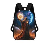 sinyumoney Sac À Dos Imprimé En 3D Mystic in Cosmic Light Sacs D'école Pour Enfants, Sacs À Livres, Sac À Dos De Voyage Léger, Sac D'école Pour Garçons Et Filles, Élèves Du Collège 17inch