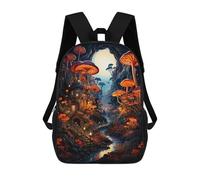 sinyumoney Sac À Dos Imprimé En 3D Mystical Mushroom Forest-8 Sacs D'école Pour Enfants, Sacs À Livres, Sac À Dos De Voyage Léger, Sac D'école Pour Garçons Et Filles, Élèves Du Collège 17inch