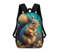 sinyumoney Sac À Dos Imprimé En 3D Nostalgi Squirrel Sacs D'école Pour Enfants, Sacs À Livres, Sac À Dos De Voyage Léger, Sac D'école Pour Garçons Et Filles, Élèves Du Collège 17inch