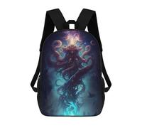 sinyumoney Sac À Dos Imprimé En 3D Oceanic Sacs D'école Pour Enfants, Sacs À Livres, Sac À Dos De Voyage Léger, Sac D'école Pour Garçons Et Filles, Élèves Du Collège 17inch
