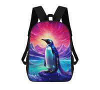 sinyumoney Sac À Dos Imprimé En 3D Penguin in A Cosmic Landscape Sacs D'école Pour Enfants, Sacs À Dos Grande Capacité Pour Les Voyages, Sacs À Livres Tendance, Sac À Dos Garçon Fille 17inch