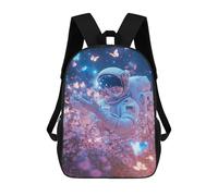sinyumoney Sac À Dos Imprimé En 3D Pour Enfants 17inch Astronaut in Flower Field Sac De Voyage Léger Et Tendance Pour L'école Et Les Voyages Des Écoliers