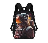 sinyumoney Sac À Dos Imprimé En 3D Pour Enfants 17inch Astronaut Inspired Sac De Voyage Léger Et Tendance Pour L'école Et Les Voyages Des Écoliers