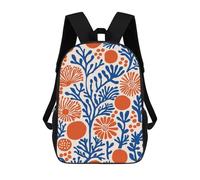 sinyumoney Sac À Dos Imprimé En 3D Pour Enfants 17inch Botanical Retro Design Sac De Voyage Léger Et Tendance Pour L'école Et Les Voyages Des Écoliers