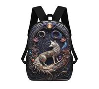 sinyumoney Sac À Dos Imprimé En 3D Pour Enfants 17inch Celestial Steampunk Fox Sac De Voyage Léger Et Tendance Pour L'école Et Les Voyages Des Écoliers