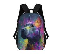sinyumoney Sac À Dos Imprimé En 3D Pour Enfants 17inch Colorful Abstract Dog Art Print-6 Sac De Voyage Léger Et Tendance Pour L'école Et Les Voyages Des Écoliers