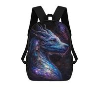 sinyumoney Sac À Dos Imprimé En 3D Pour Enfants 17inch Cosmic Dragon Artwork-1 Sac De Voyage Léger Et Tendance Pour L'école Et Les Voyages Des Écoliers