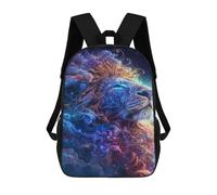 sinyumoney Sac À Dos Imprimé En 3D Pour Enfants 17inch Cosmic Lion Art Print-3 Sac De Voyage Léger Et Tendance Pour L'école Et Les Voyages Des Écoliers