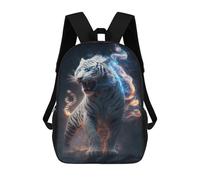sinyumoney Sac À Dos Imprimé En 3D Pour Enfants 17inch Electric Tiger Art Print Sac De Voyage Léger Et Tendance Pour L'école Et Les Voyages Des Écoliers