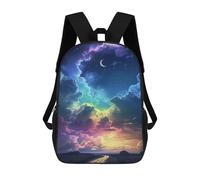 sinyumoney Sac À Dos Imprimé En 3D Pour Enfants 17inch Enchanted Sky Road Sac De Voyage Léger Et Tendance Pour L'école Et Les Voyages Des Écoliers